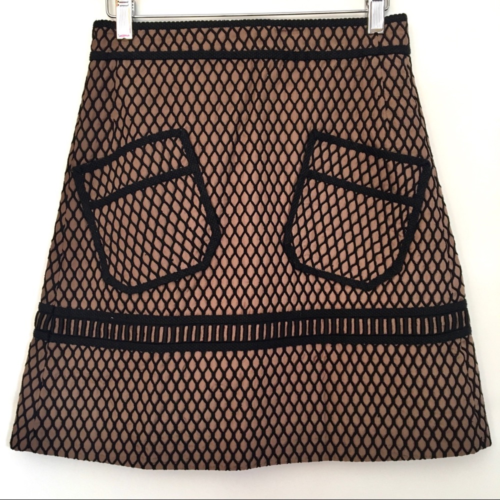 Veronique Leroy Net Overlay Pocket Skirt